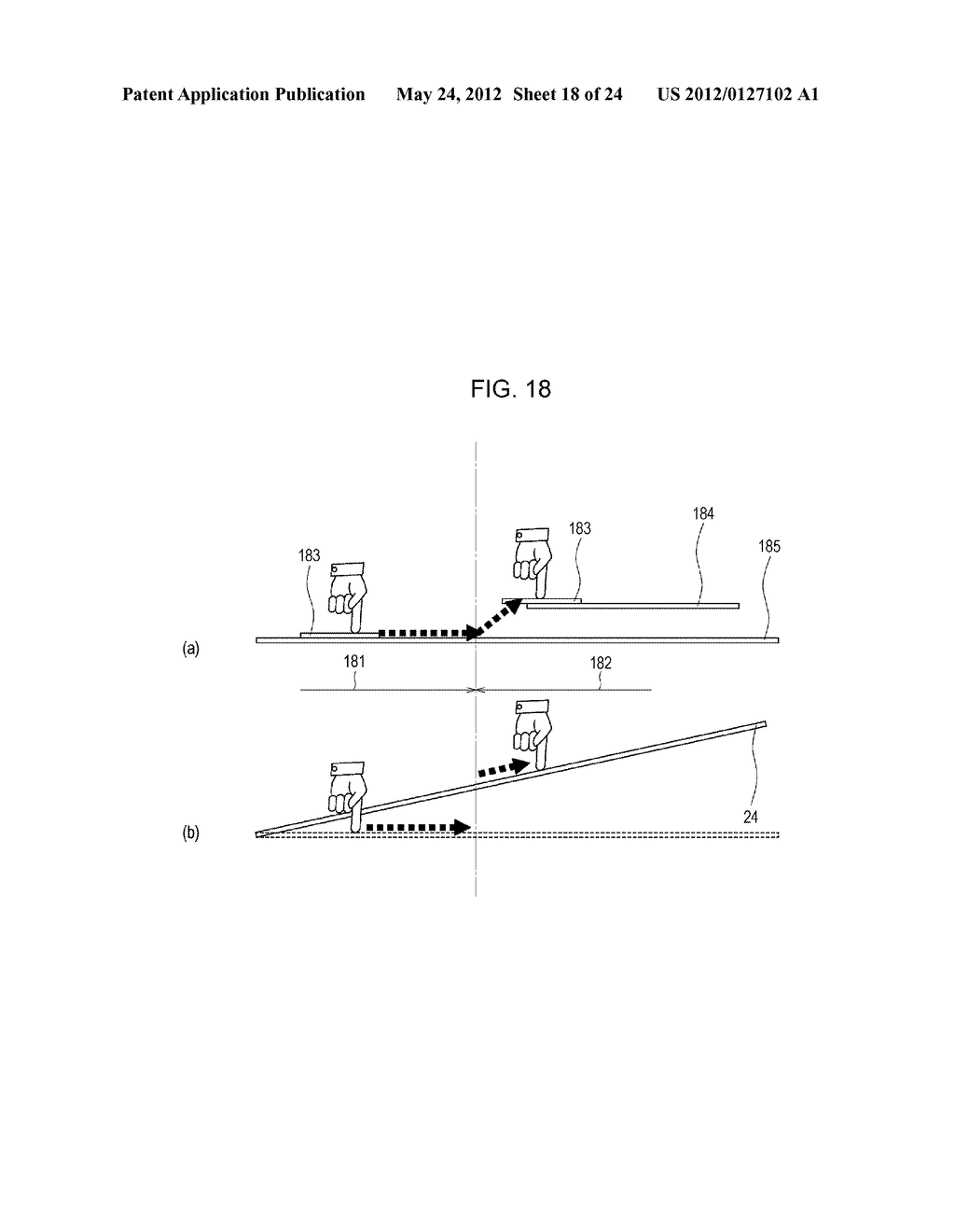 MOVING AN OBJECT BY DRAG OPERATION ON A TOUCH PANEL - diagram, schematic, and image 19