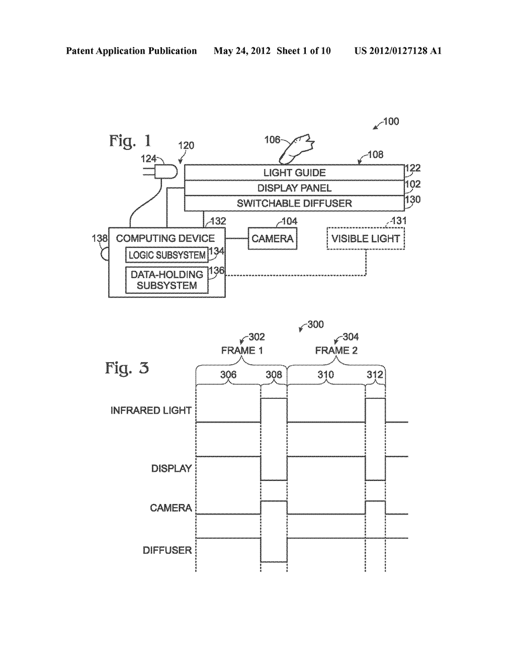 HOVER DETECTION IN AN INTERACTIVE DISPLAY DEVICE - diagram, schematic, and image 02