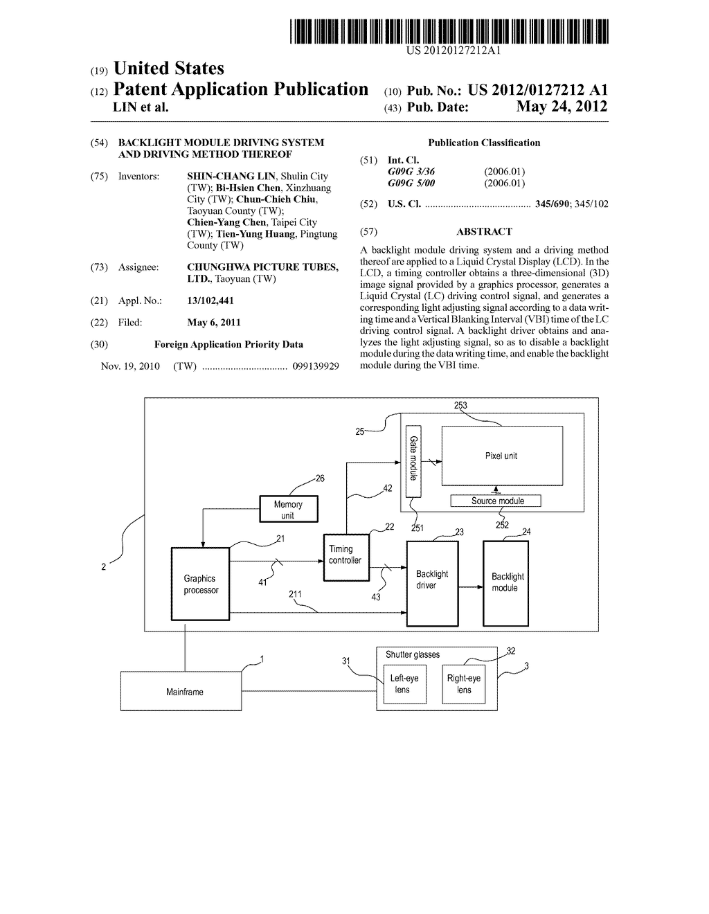 BACKLIGHT MODULE DRIVING SYSTEM AND DRIVING METHOD THEREOF - diagram, schematic, and image 01