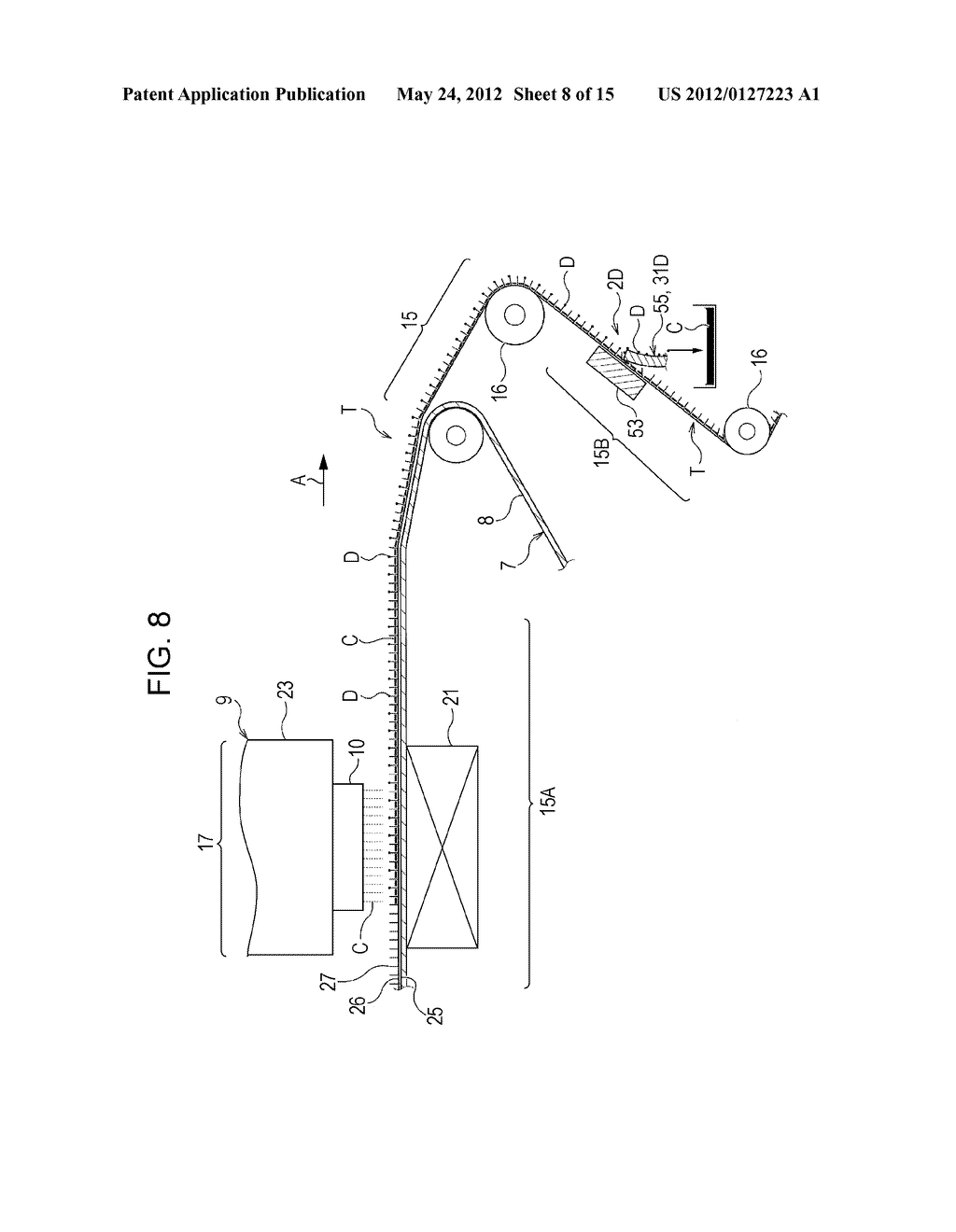 INK JET PRINTING APPARATUS AND METHOD OF MANUFACTURING PRINTED GOODS USING     INK JET PRINTING APPARATUS - diagram, schematic, and image 09