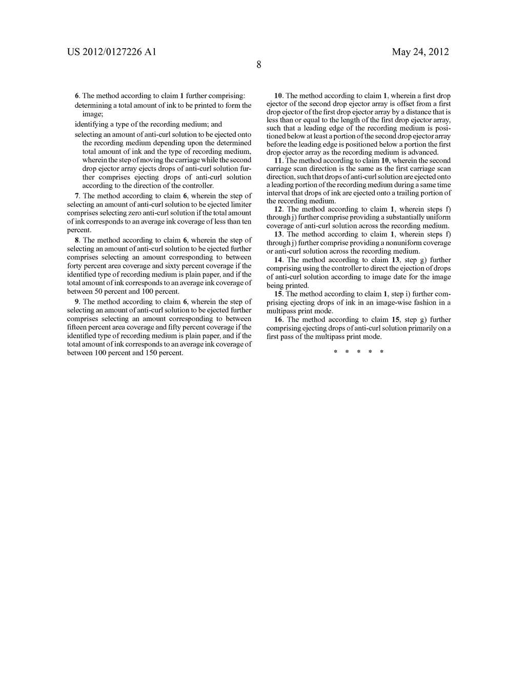 METHOD OF PRINTING WITH ANTI-CURL SOLUTION - diagram, schematic, and image 17