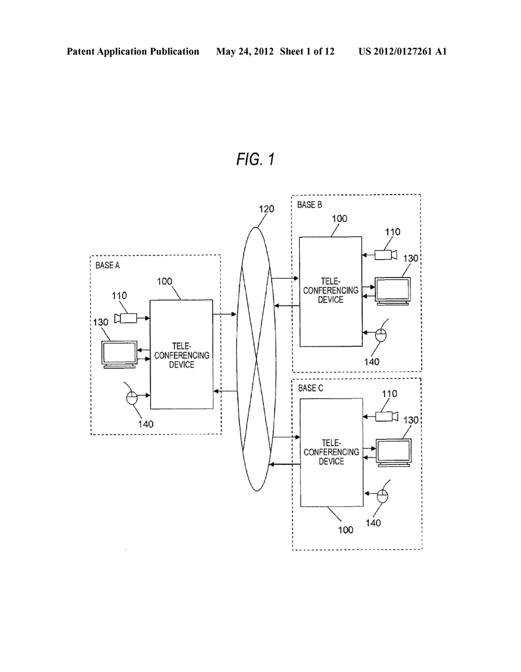 TELECONFERENCING DEVICE AND IMAGE DISPLAY PROCESSING METHOD - diagram, schematic, and image 02