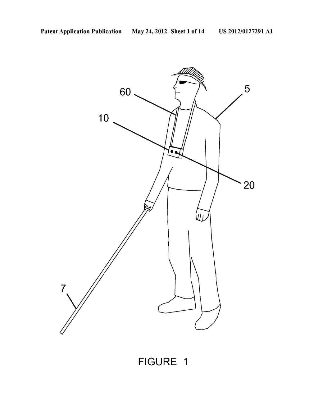 System And Method For Alerting Visually Impaired Users Of Nearby Objects - diagram, schematic, and image 02