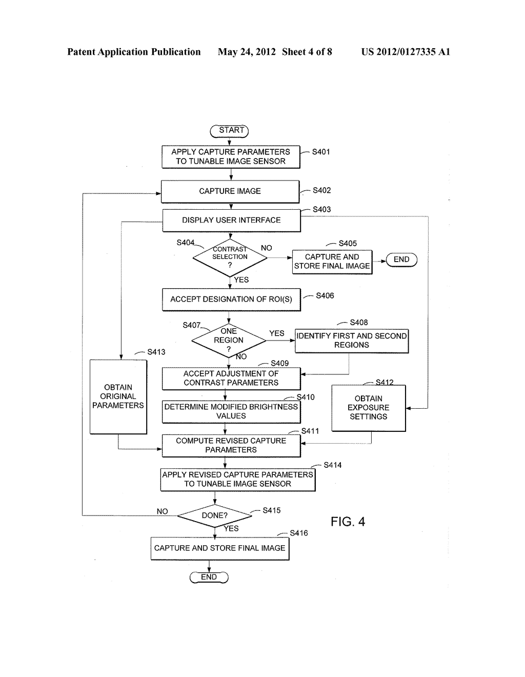 IMAGE CAPTURE WITH REGION-BASED ADJUSTMENT OF CONTRAST - diagram, schematic, and image 05