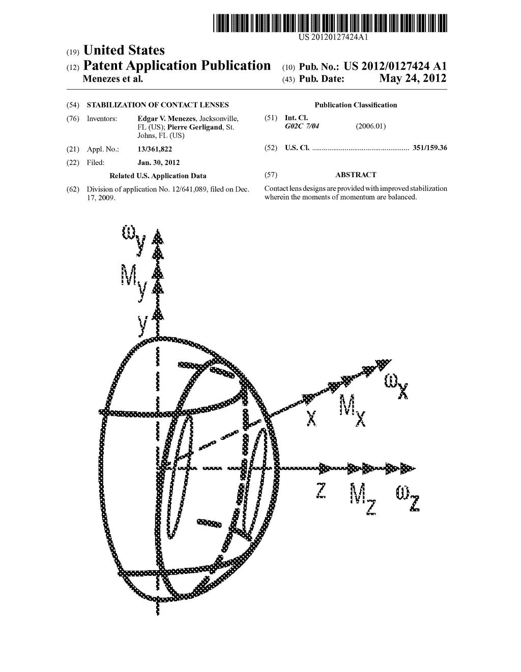 STABILIZATION OF CONTACT LENSES - diagram, schematic, and image 01