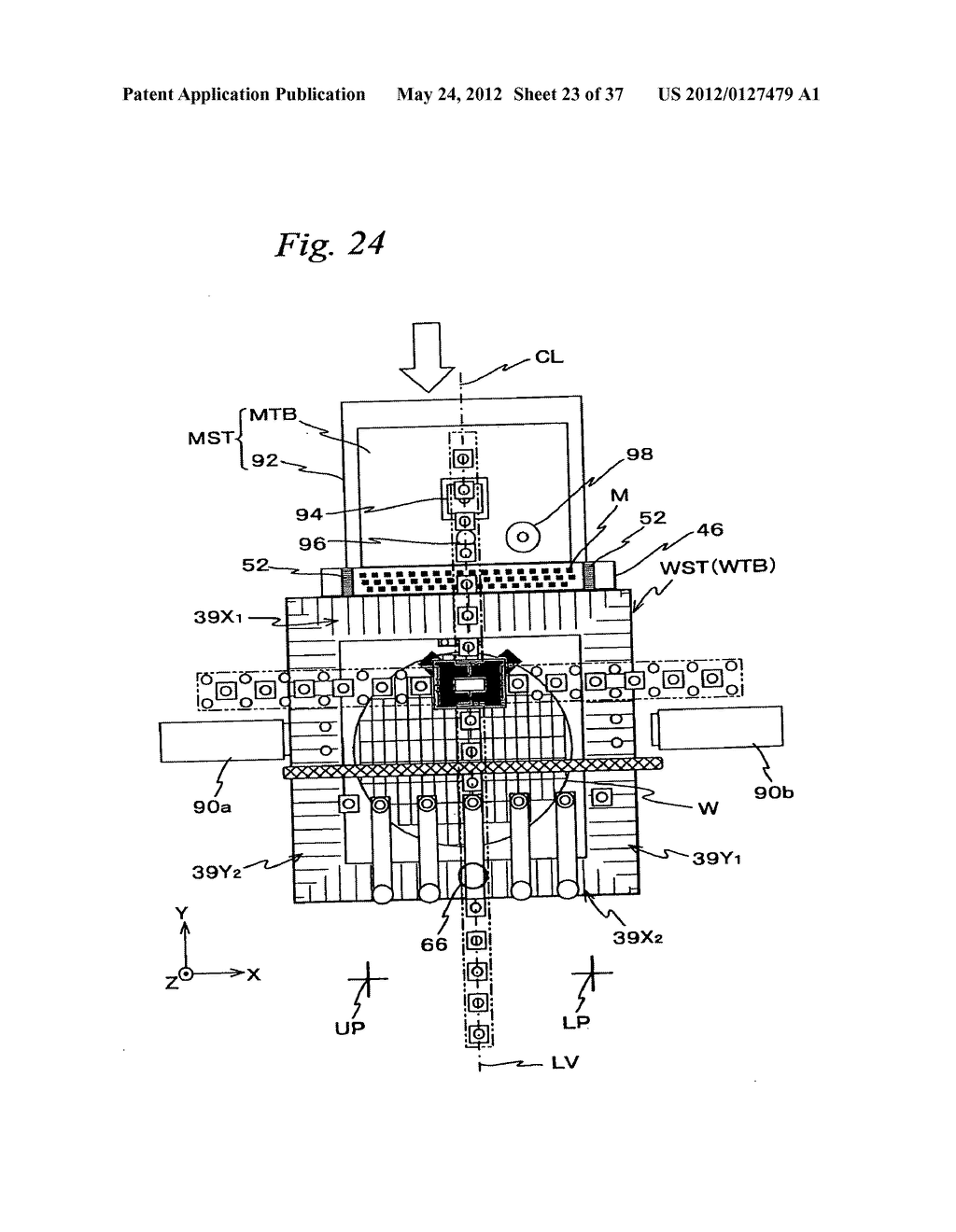 Pattern forming apparatus, mark detecting apparatus, exposure apparatus,     pattern forming method, exposure method, and device manufacturing method - diagram, schematic, and image 24