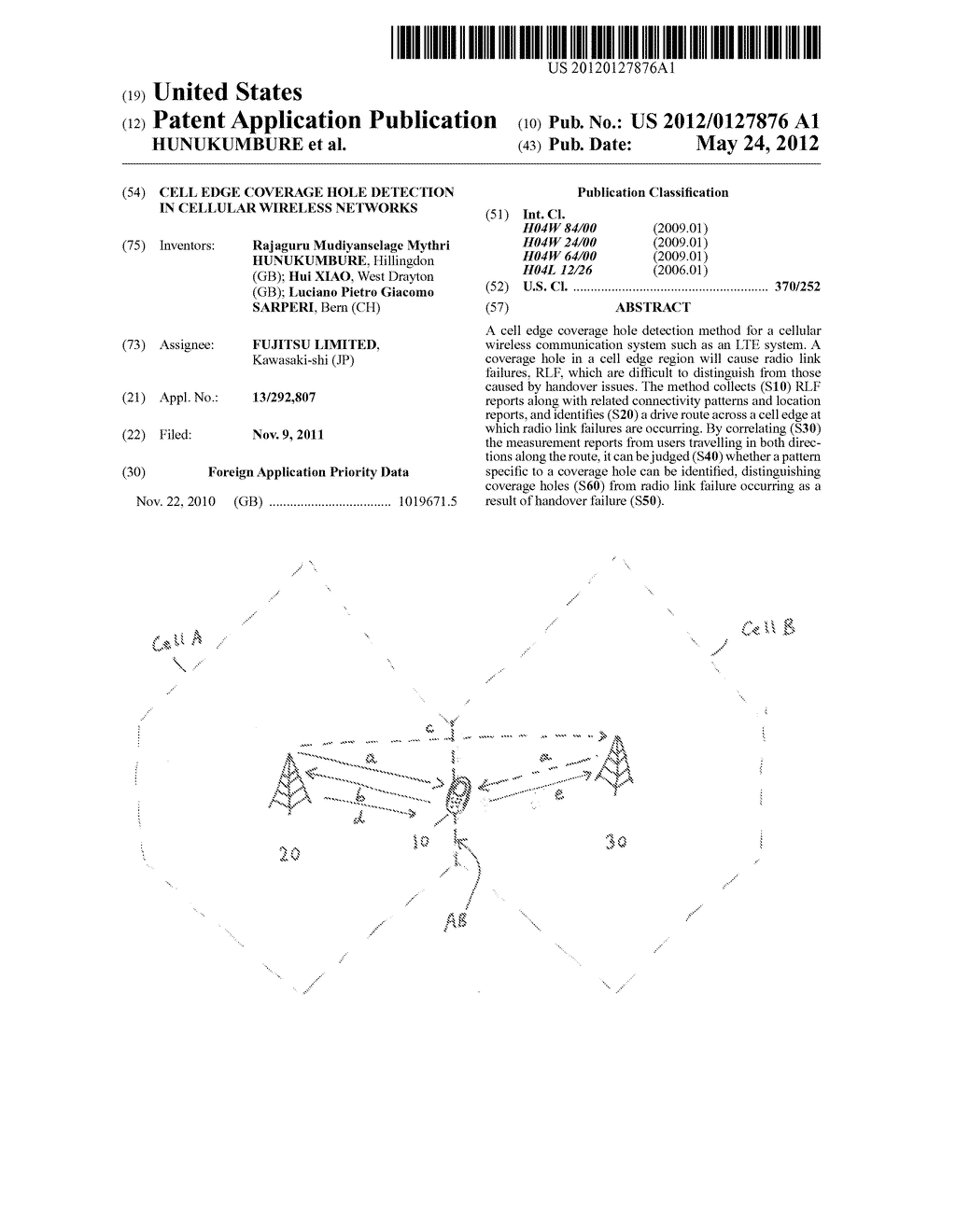 Cell Edge Coverage Hole Detection in Cellular Wireless Networks - diagram, schematic, and image 01