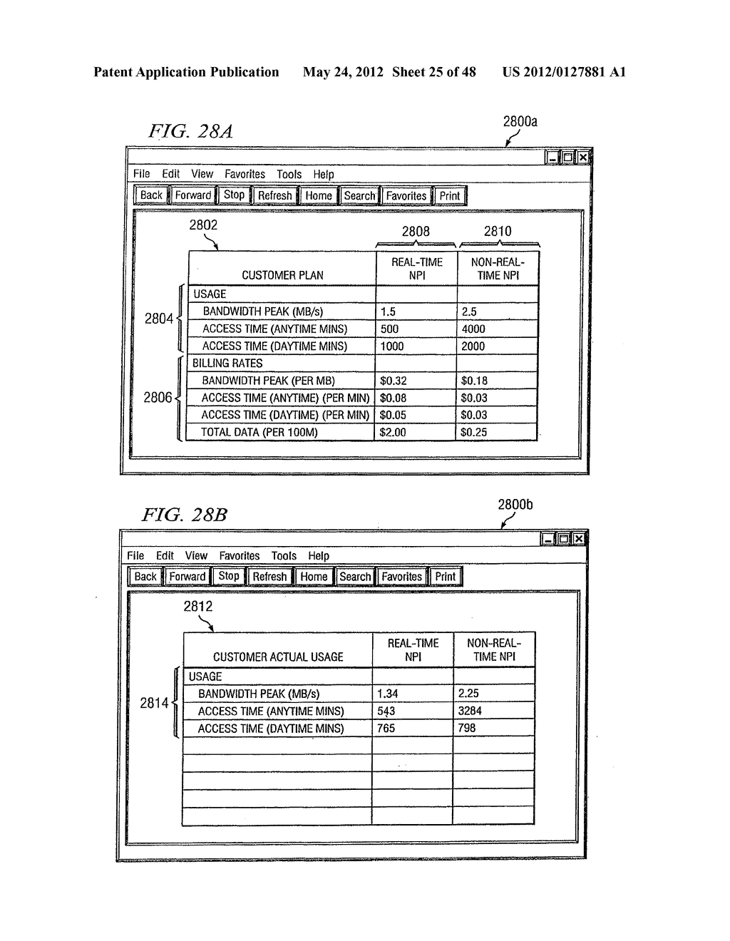 SYSTEM AND METHOD FOR USING CENTRALIZED NETWORK PERFORMANCE TABLES TO     MANAGE NETWORK COMMUNICATIONS - diagram, schematic, and image 26