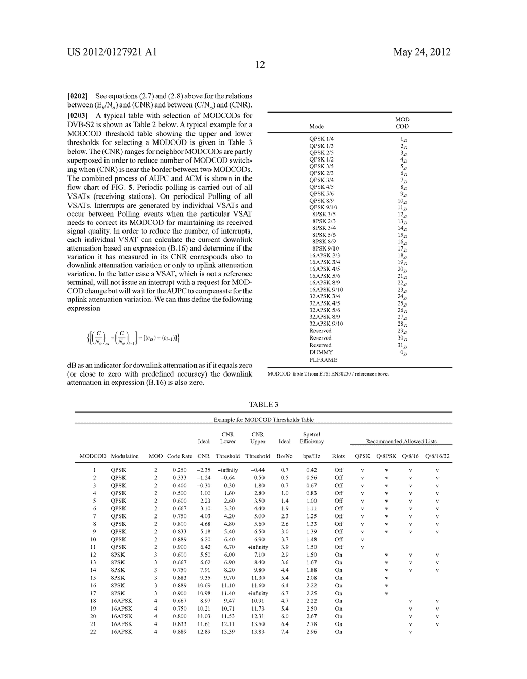 METHOD AND APPARATUS FOR COMPENSATION FOR WEATHER-BASED ATTENUATION IN A     SATELLITE LINK - diagram, schematic, and image 21