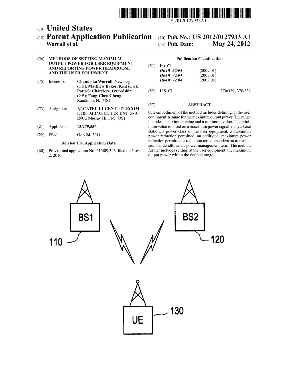 Methods Of Setting Maximum Output Power For User Equipment And Reporting     Power Headroom, And The User Equipment - diagram, schematic, and image 01