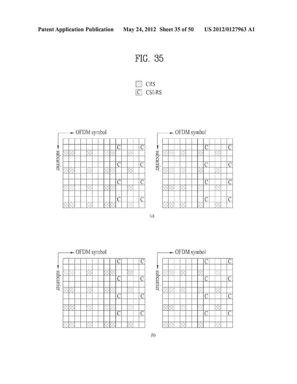 METHOD AND APPARATUS FOR TRANSMITTING DOWNLINK REFERENCE SIGNAL IN     WIRELESS COMMUNICATION SYSTEM THAT SUPPORTS MULTIPLE ANTENNAS - diagram, schematic, and image 36