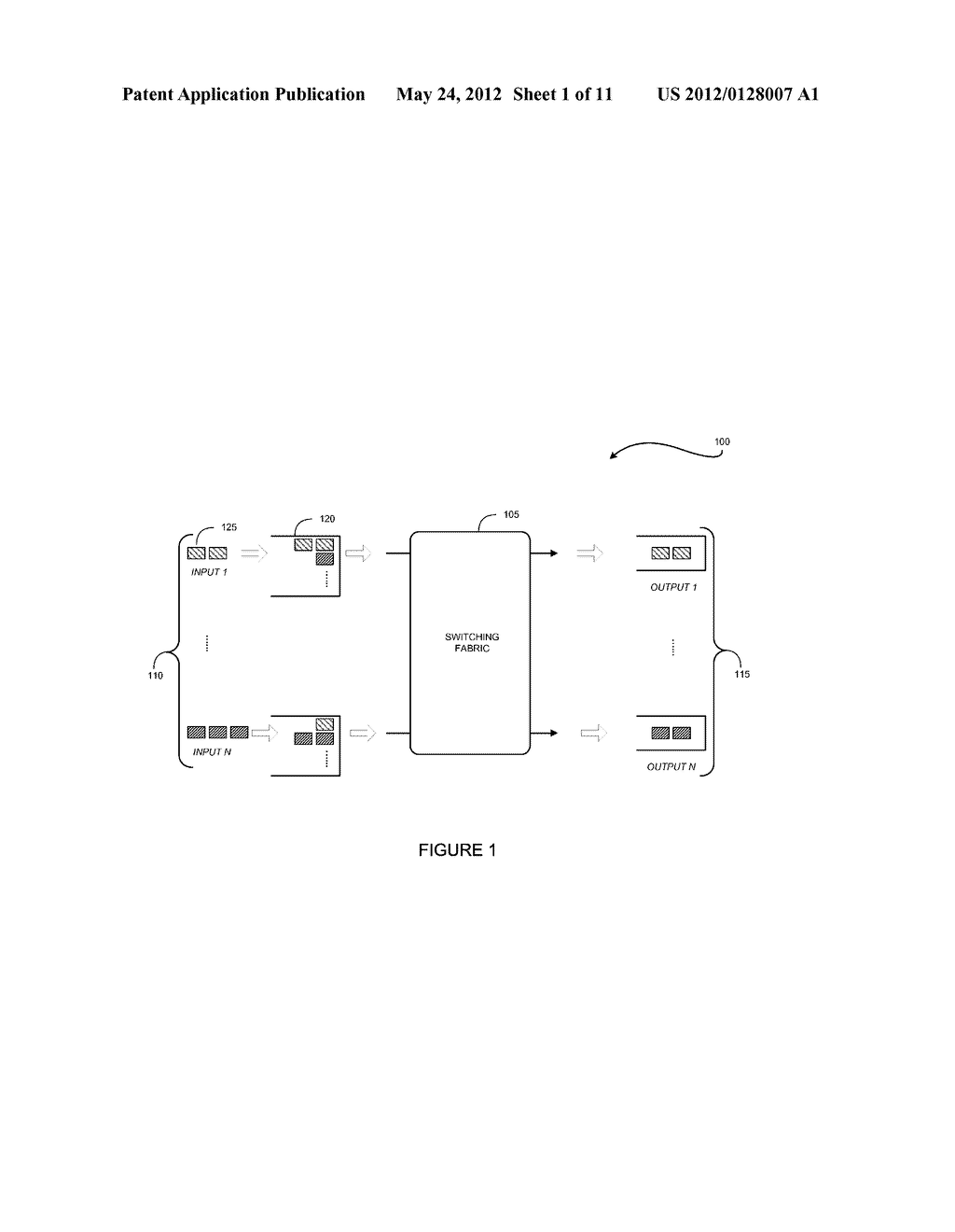 DISTRIBUTED SCHEDULING FOR VARIABLE-SIZE PACKET SWITCHING SYSTEM - diagram, schematic, and image 02