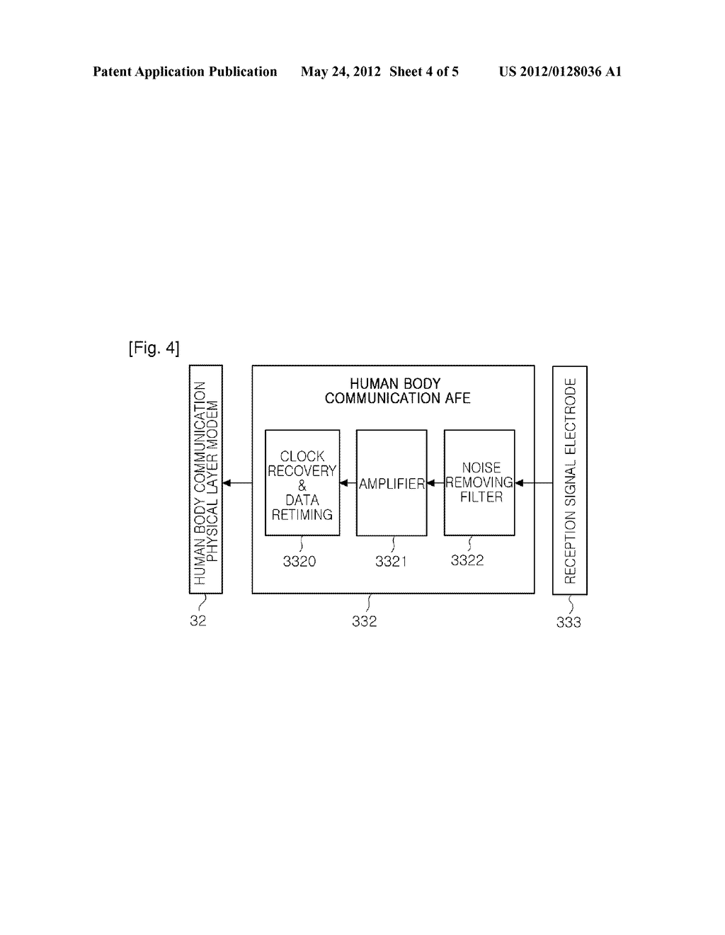 RECEIVER AND METHOD FOR RECEIVING DATA IN HUMAN BODY COMMUNICATION SYSTEM     USING MULTIPLE RECEIVERS - diagram, schematic, and image 05