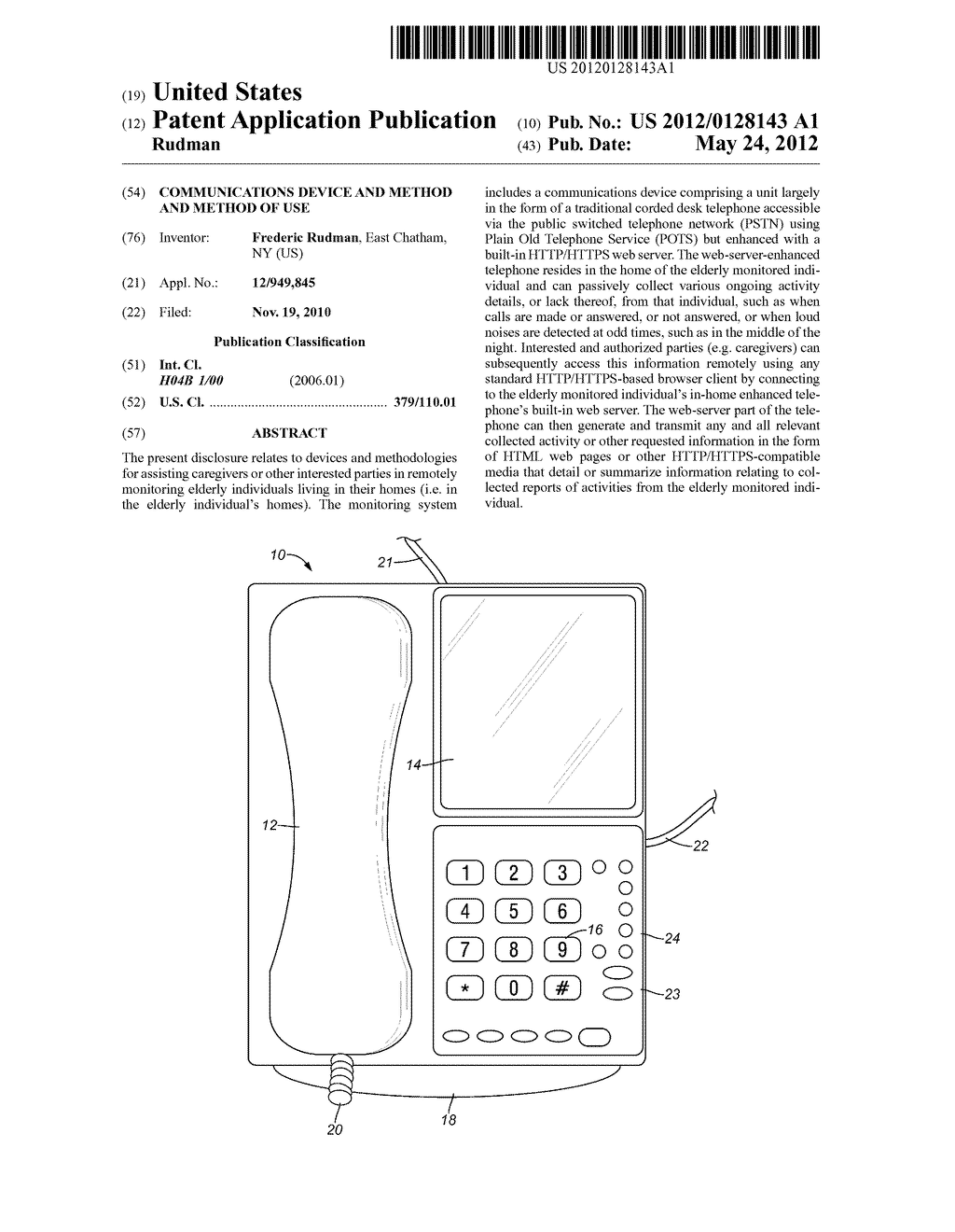 COMMUNICATIONS DEVICE AND METHOD AND METHOD OF USE - diagram, schematic, and image 01