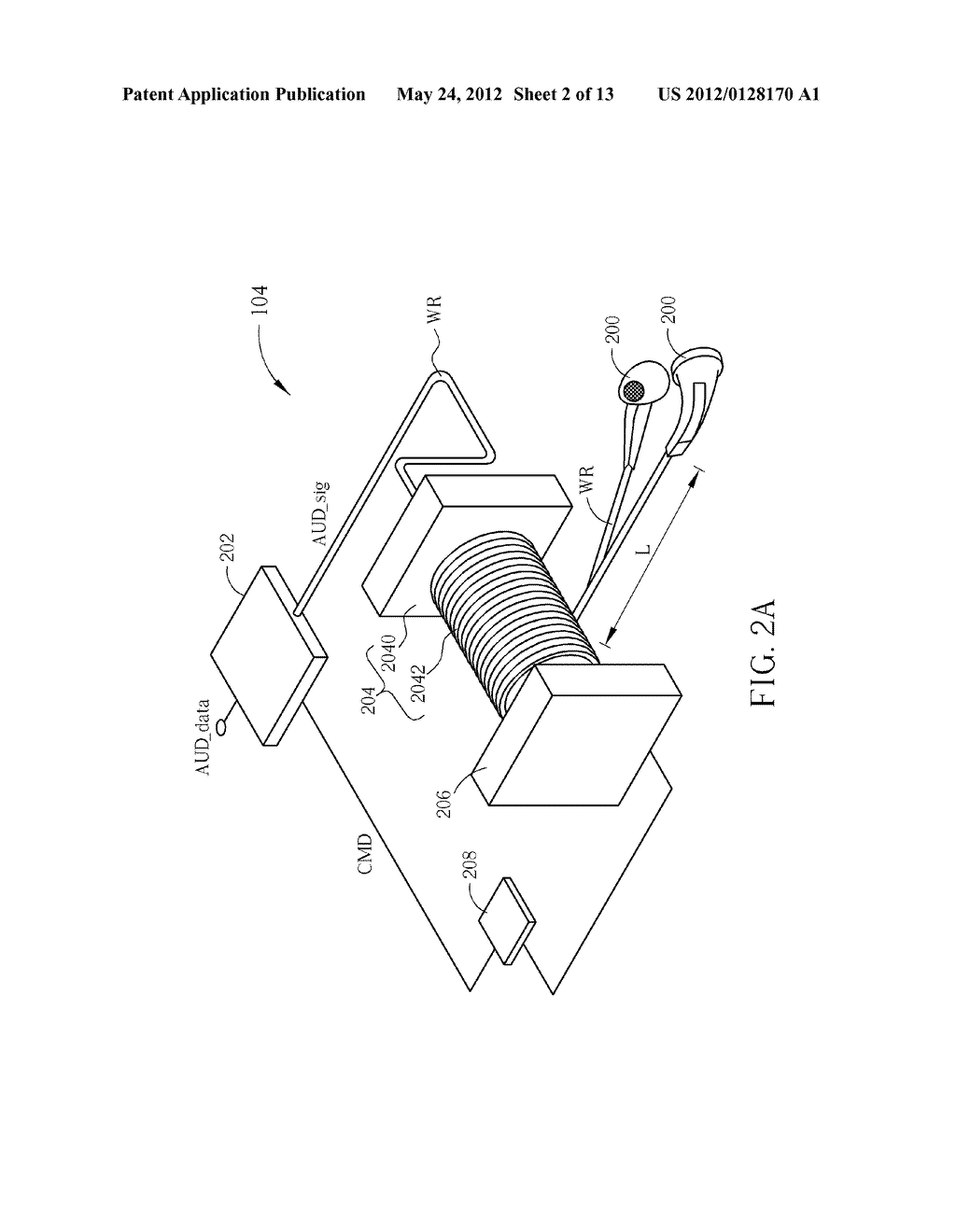 Headphone System, Portable Electronic Device and Audio Output Switching     Method - diagram, schematic, and image 03