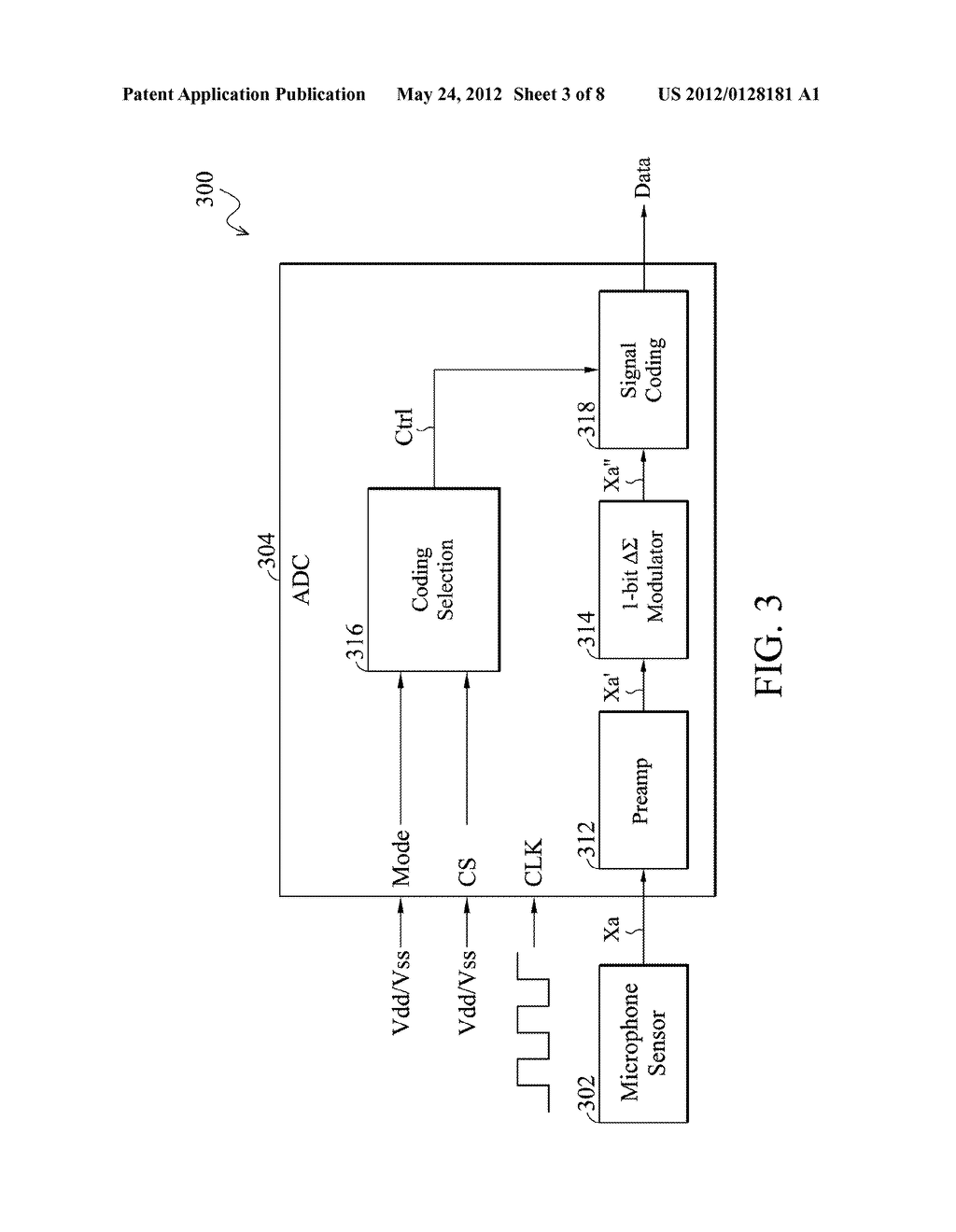 Analog-to-Digital Converter, Sound Processing Device, and Method for     Analog-to-Digital Conversion - diagram, schematic, and image 04