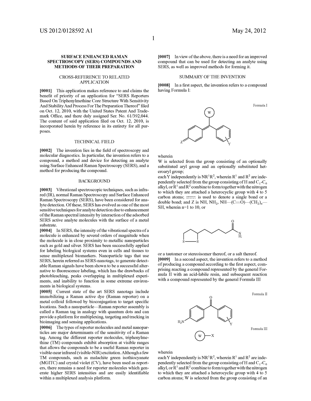 SURFACE ENHANCED RAMAN SPECTROSCOPY (SERS) COMPOUNDS AND METHODS OF THEIR     PREPARATION - diagram, schematic, and image 48
