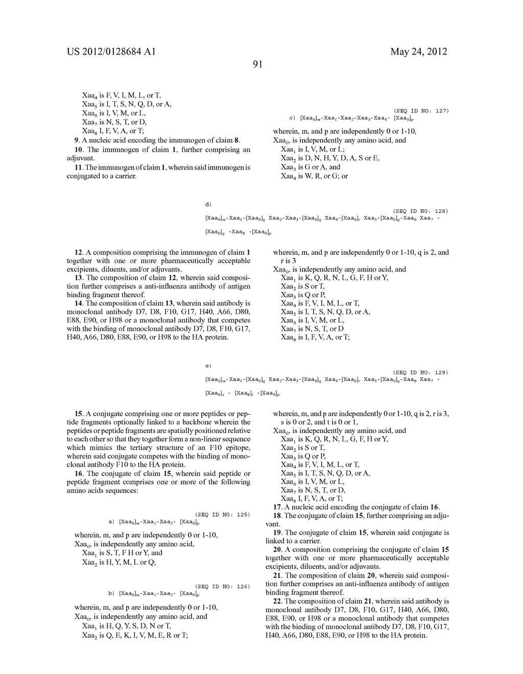 Conserved Hemagglutinin Epitope, Antibodies  to the Epitope and Methods of     Use - diagram, schematic, and image 110