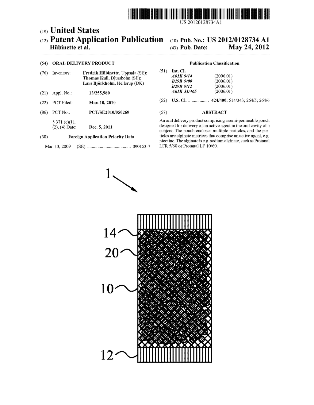 Oral Delivery Product - diagram, schematic, and image 01