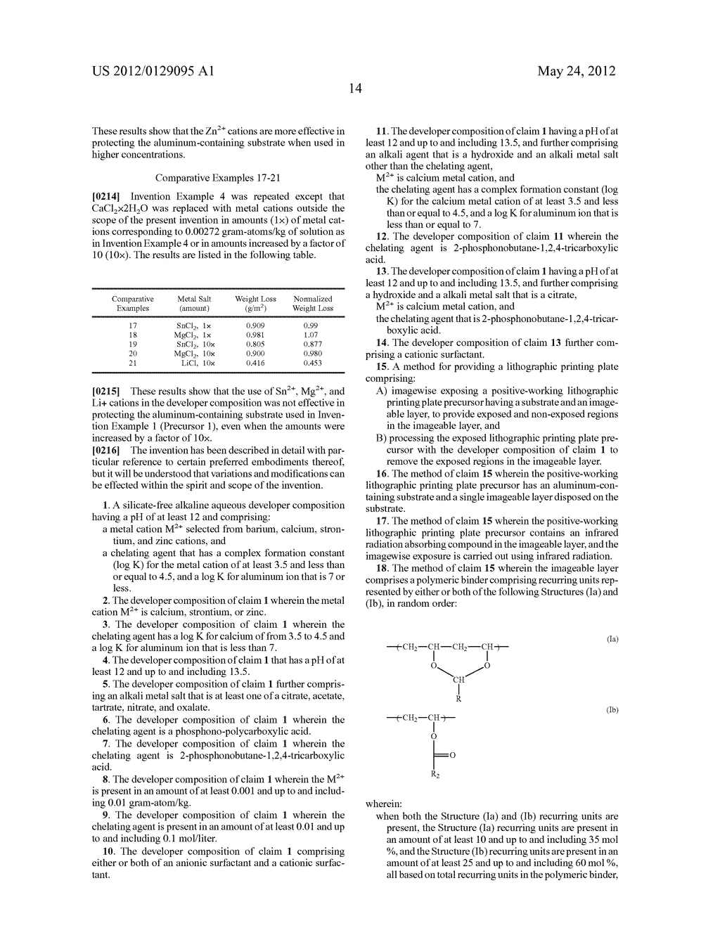 SILICATE-FREE DEVELOPER COMPOSITIONS - diagram, schematic, and image 15