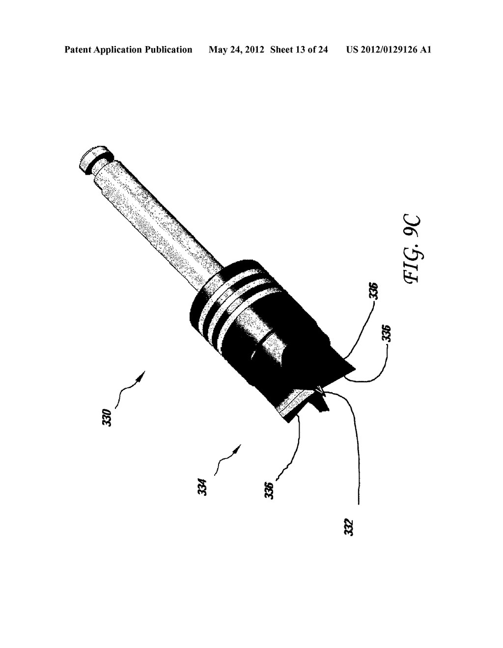 DEVICE AND PROCEDURE FOR IMPLANTING A DENTAL IMPLANT - diagram, schematic, and image 14