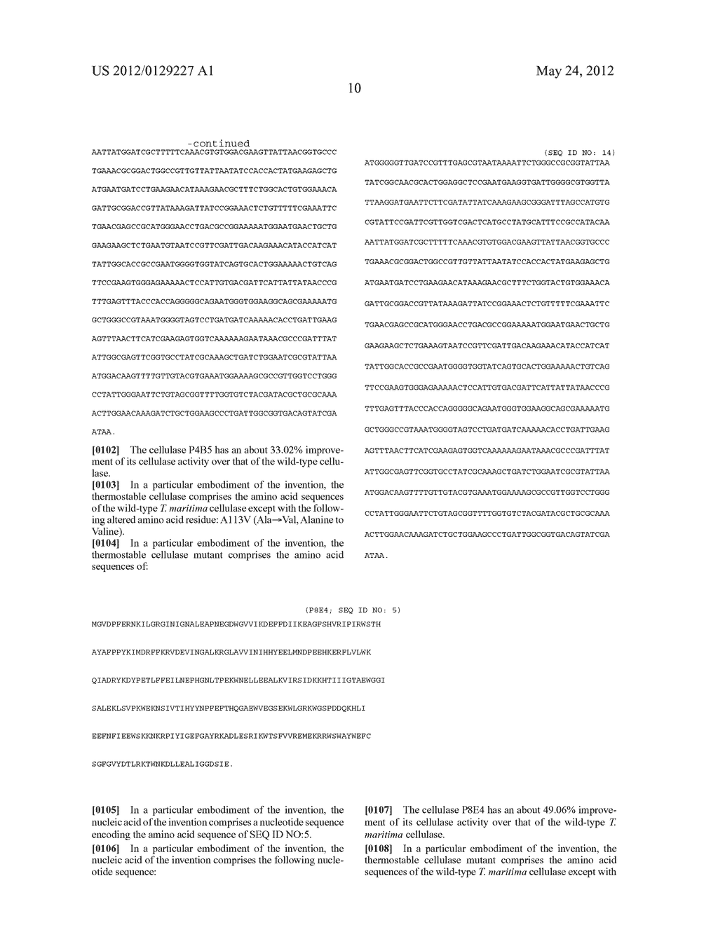 THERMOSTABLE CELLULASES, AND MUTANTS THEREOF, CAPABLE OF HYDROLYZING     CELLULOSE IN IONIC LIQUID - diagram, schematic, and image 14