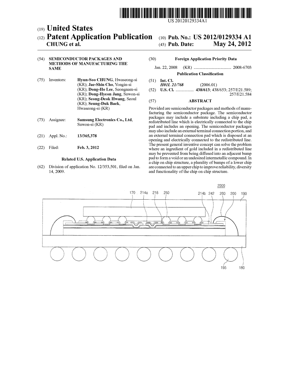 SEMICONDUCTOR PACKAGES AND METHODS OF MANUFACTURING THE SAME - diagram, schematic, and image 01