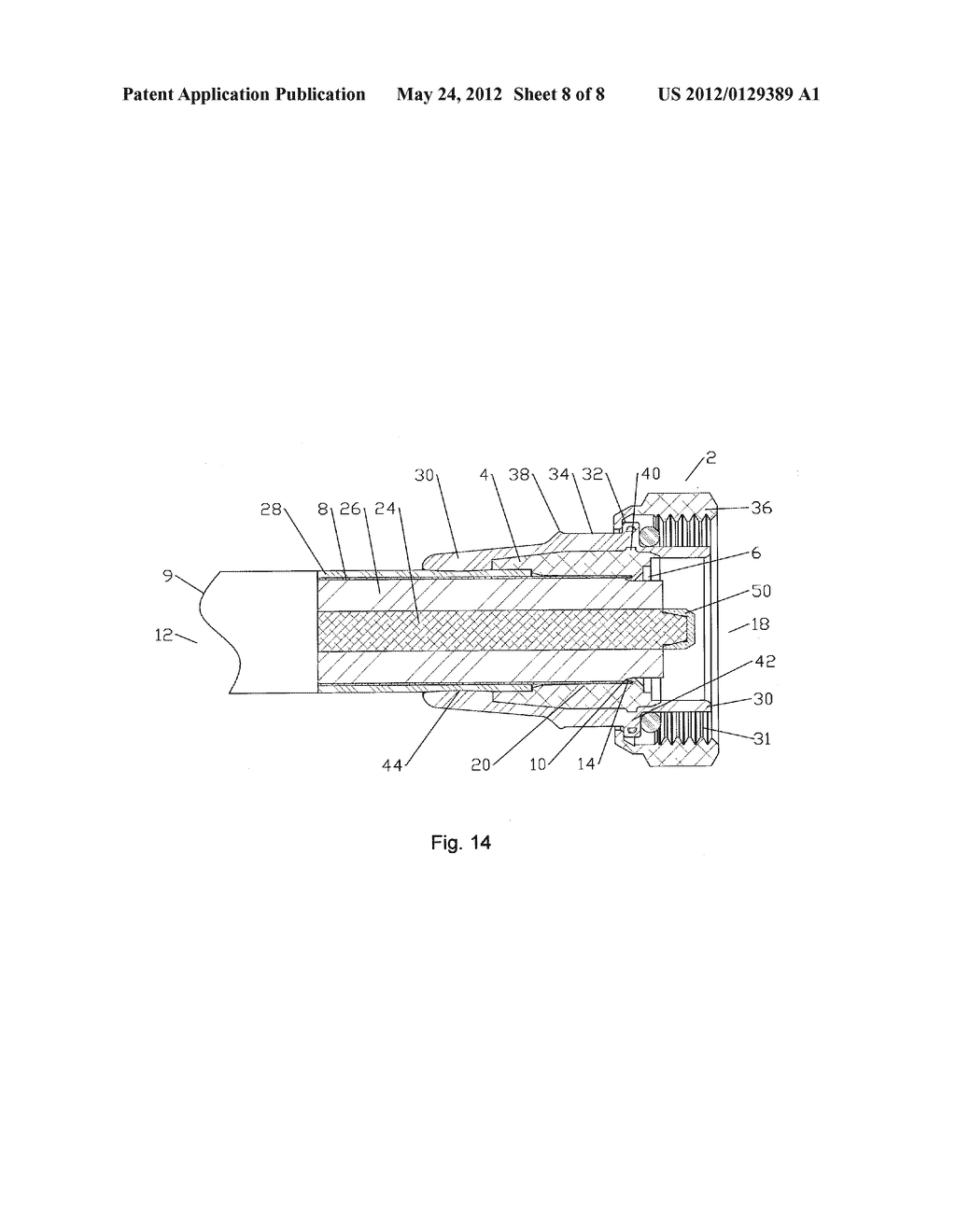 FRICTION WELD COAXIAL CONNECTOR AND INTERCONNECTION METHOD - diagram, schematic, and image 09