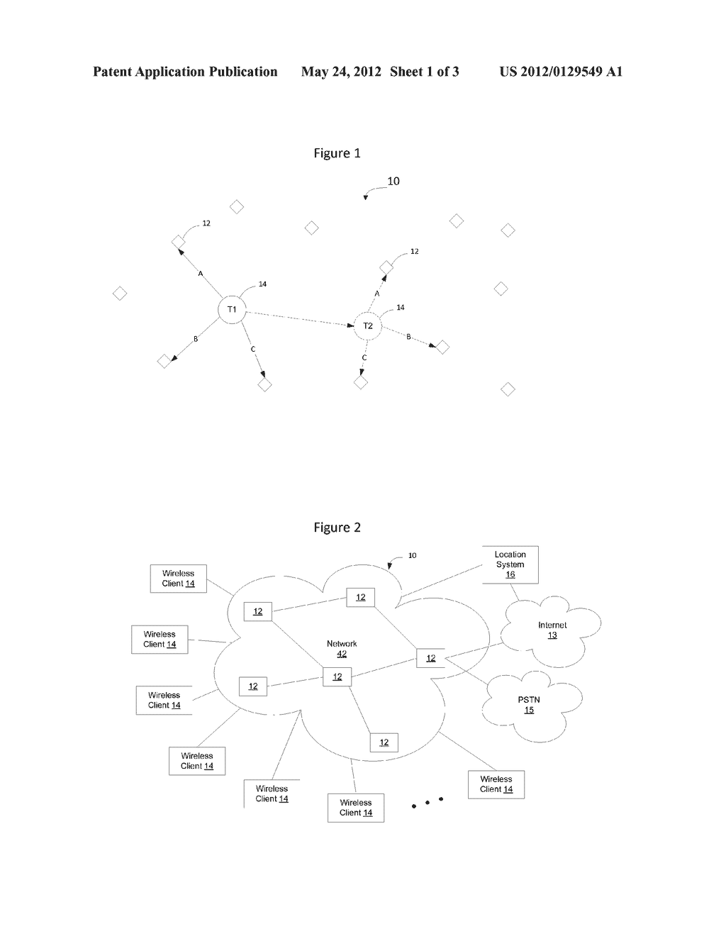 Method and Apparatus for Determining the Location of a Wireless Client     Device on a Wireless Network - diagram, schematic, and image 02