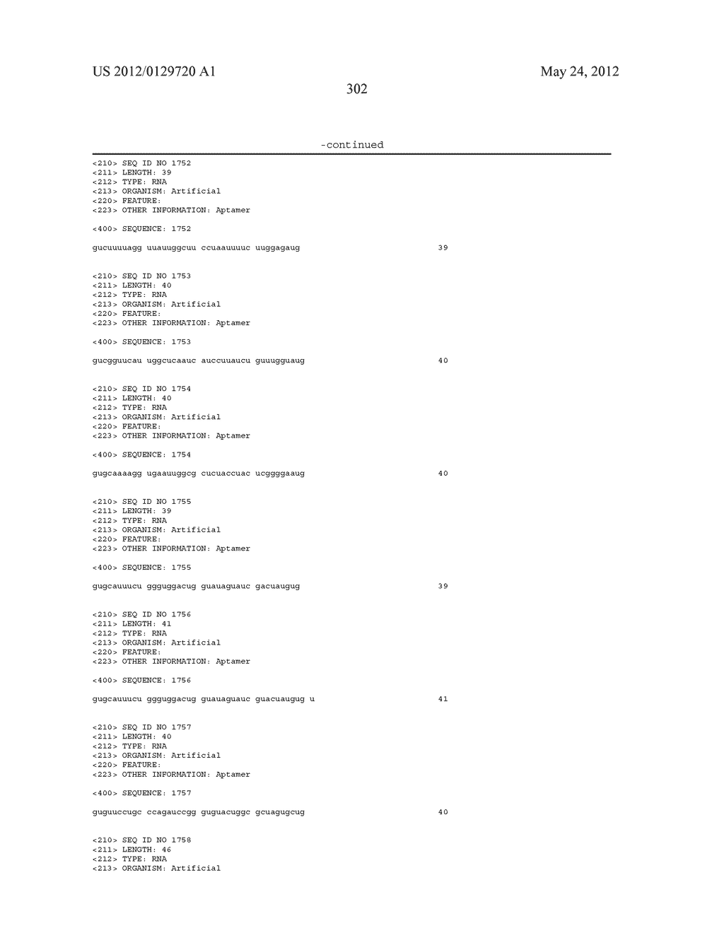 APTAMER THAT RECOGNIZES PEPTIDE - diagram, schematic, and image 310