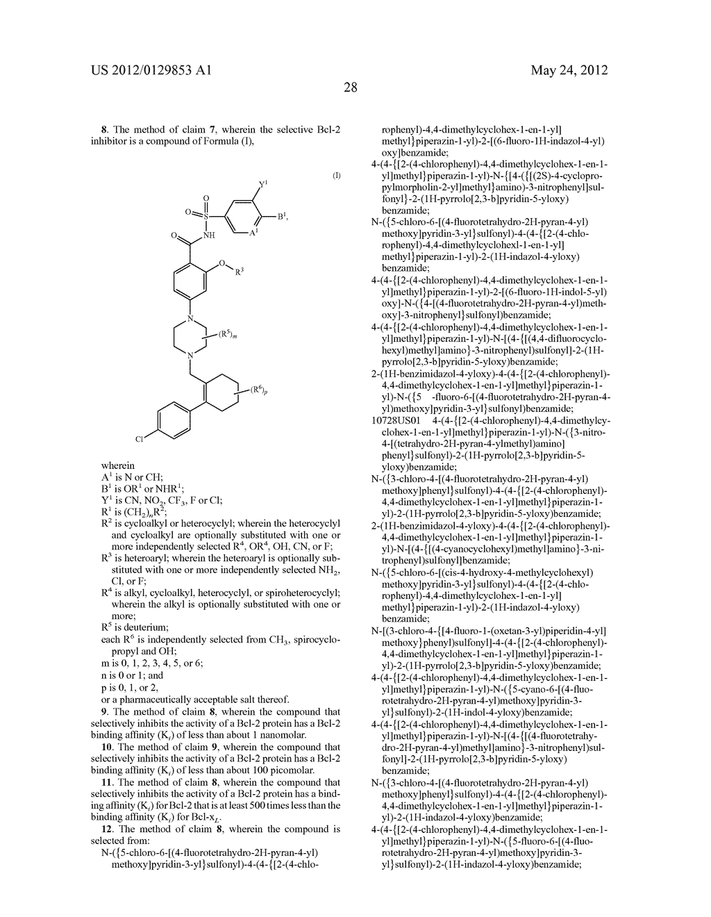 METHODS OF TREATMENT USING SELECTIVE BCL-2 INHIBITORS - diagram, schematic, and image 43