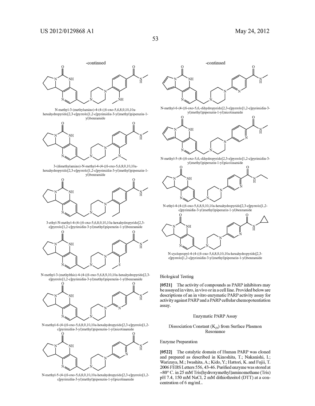 POLY (ADP-RIBOSE) POLYMERASE (PARP) INHIBITORS - diagram, schematic, and image 54