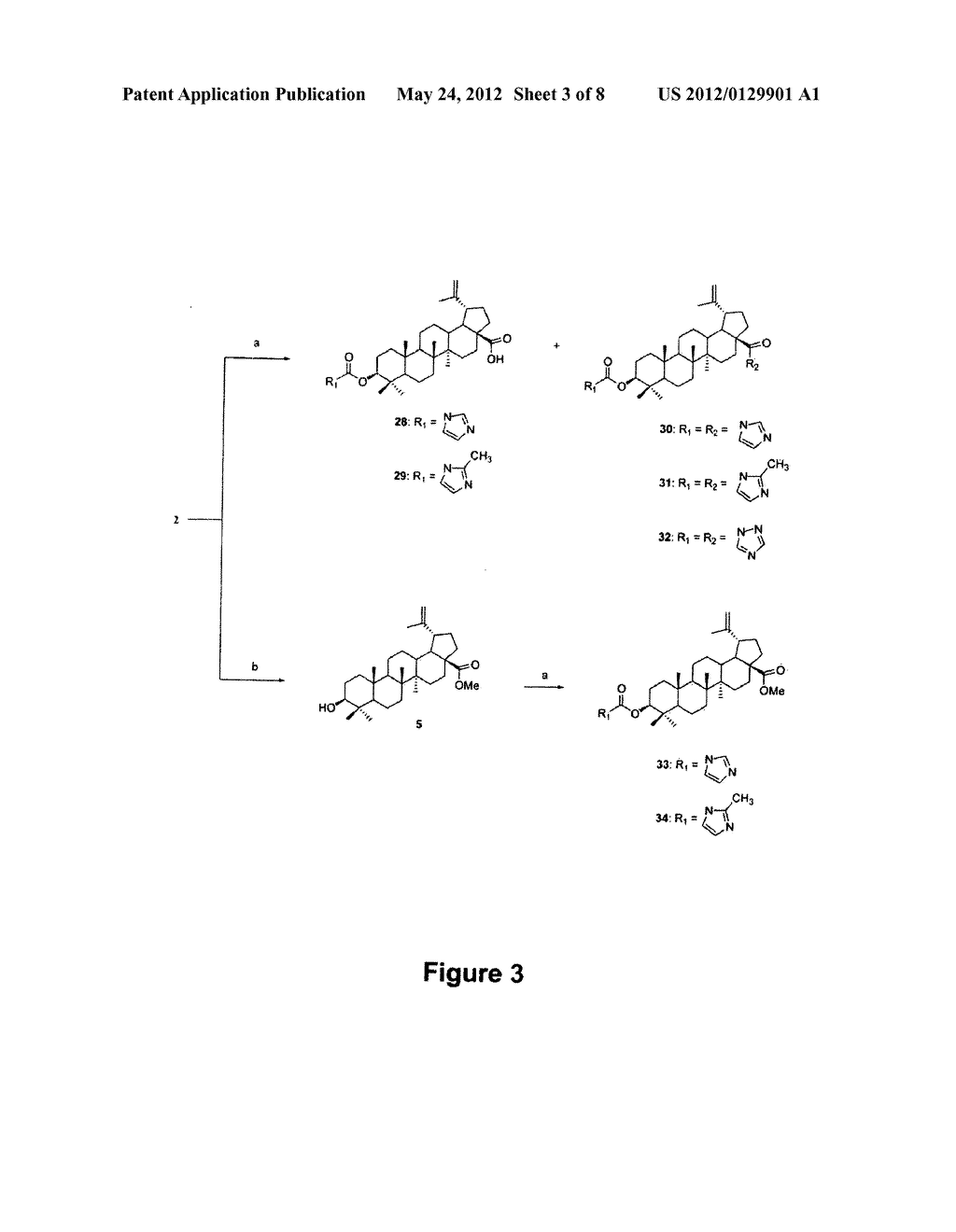 TRITERPENOID DERIVATIVES USEFUL AS ANTIPROLIFERATIVE AGENTS - diagram, schematic, and image 04