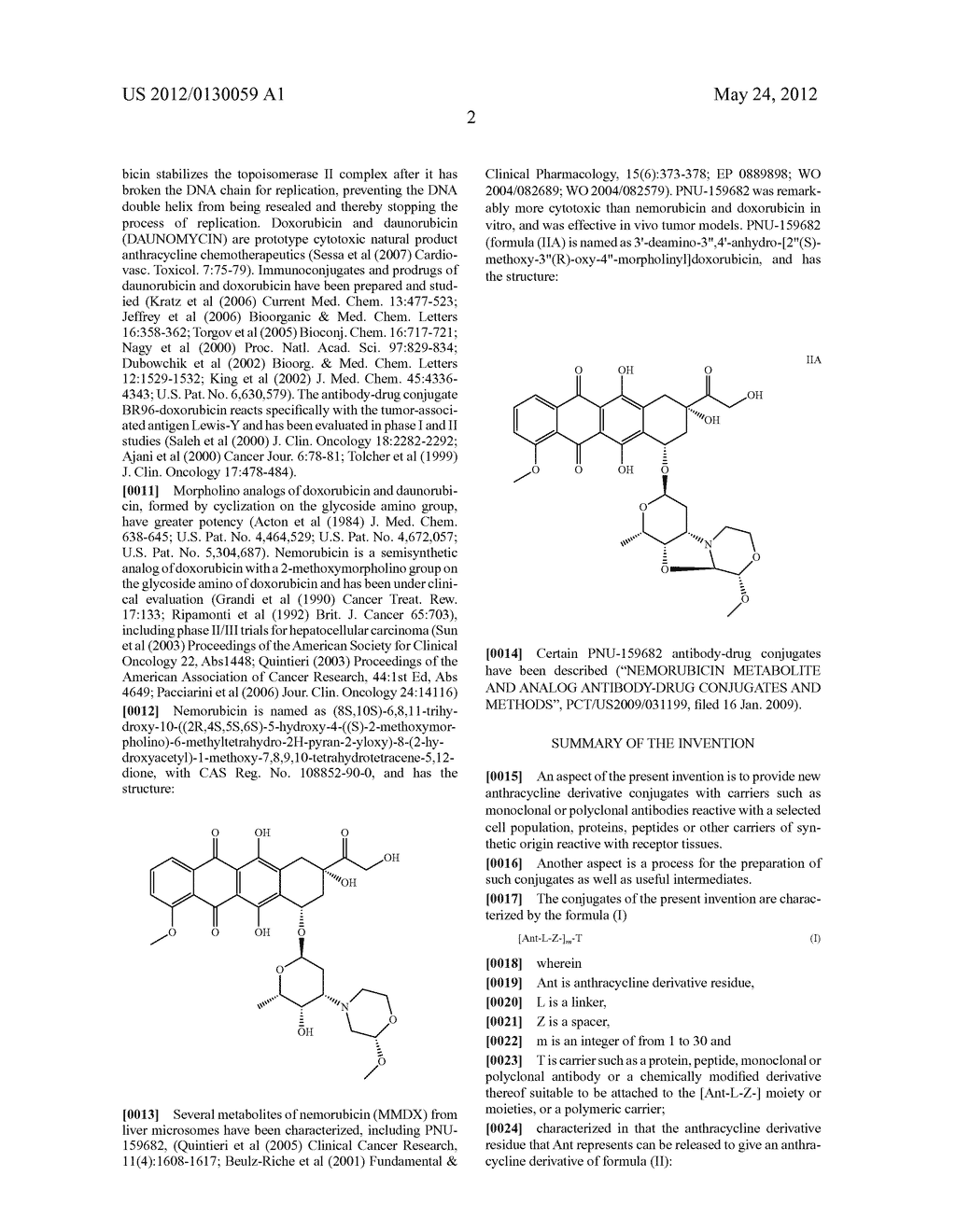 ANTHRACYCLINE DERIVATIVE CONJUGATES, PROCESS FOR THEIR PREPARATION AND     THEIR USE AS ANTITUMOR COMPOUNDS - diagram, schematic, and image 30