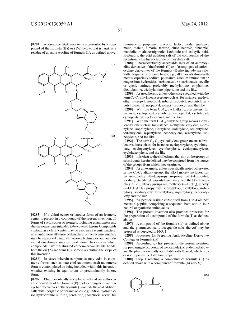 ANTHRACYCLINE DERIVATIVE CONJUGATES, PROCESS FOR THEIR PREPARATION AND     THEIR USE AS ANTITUMOR COMPOUNDS - diagram, schematic, and image 58