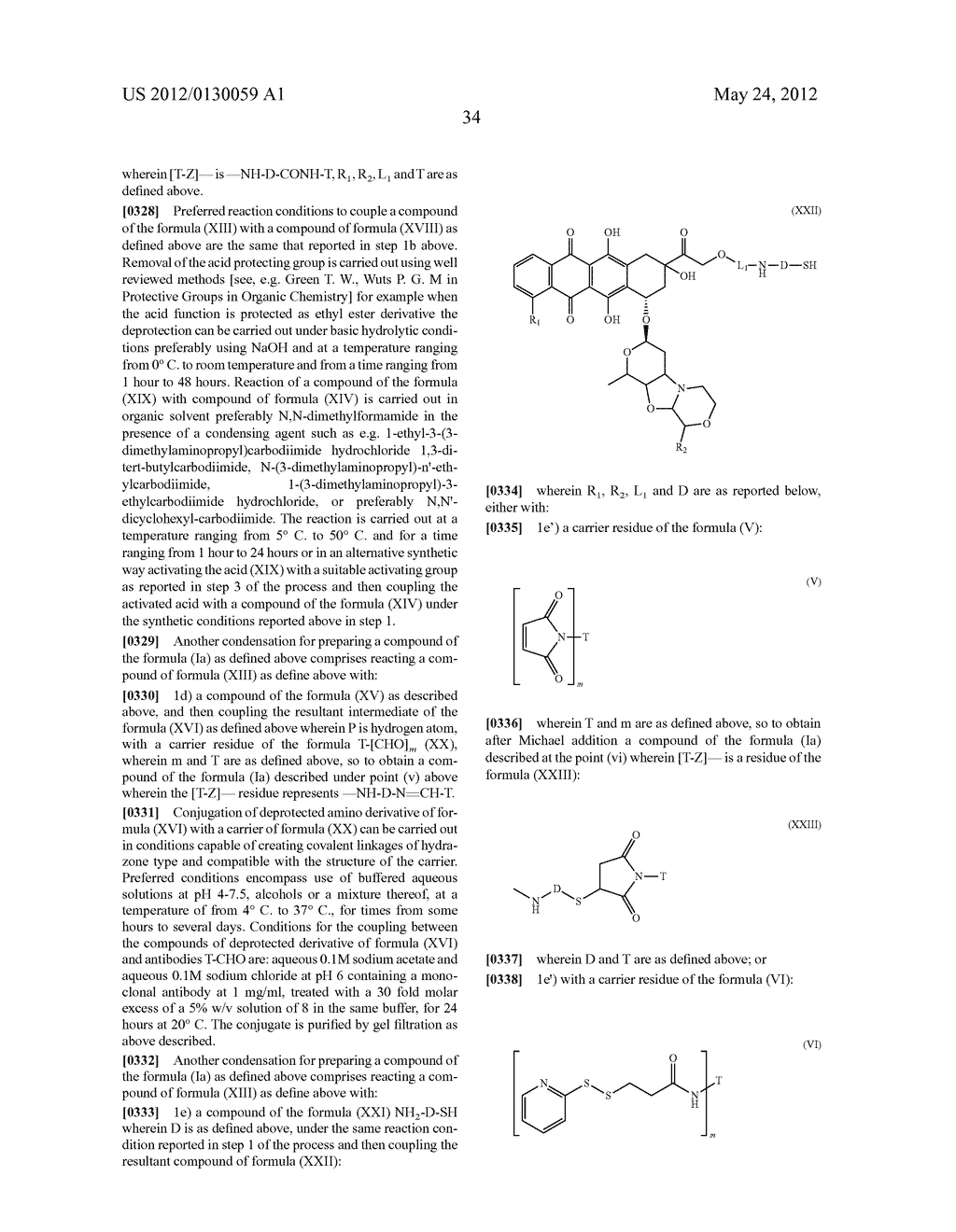 ANTHRACYCLINE DERIVATIVE CONJUGATES, PROCESS FOR THEIR PREPARATION AND     THEIR USE AS ANTITUMOR COMPOUNDS - diagram, schematic, and image 61