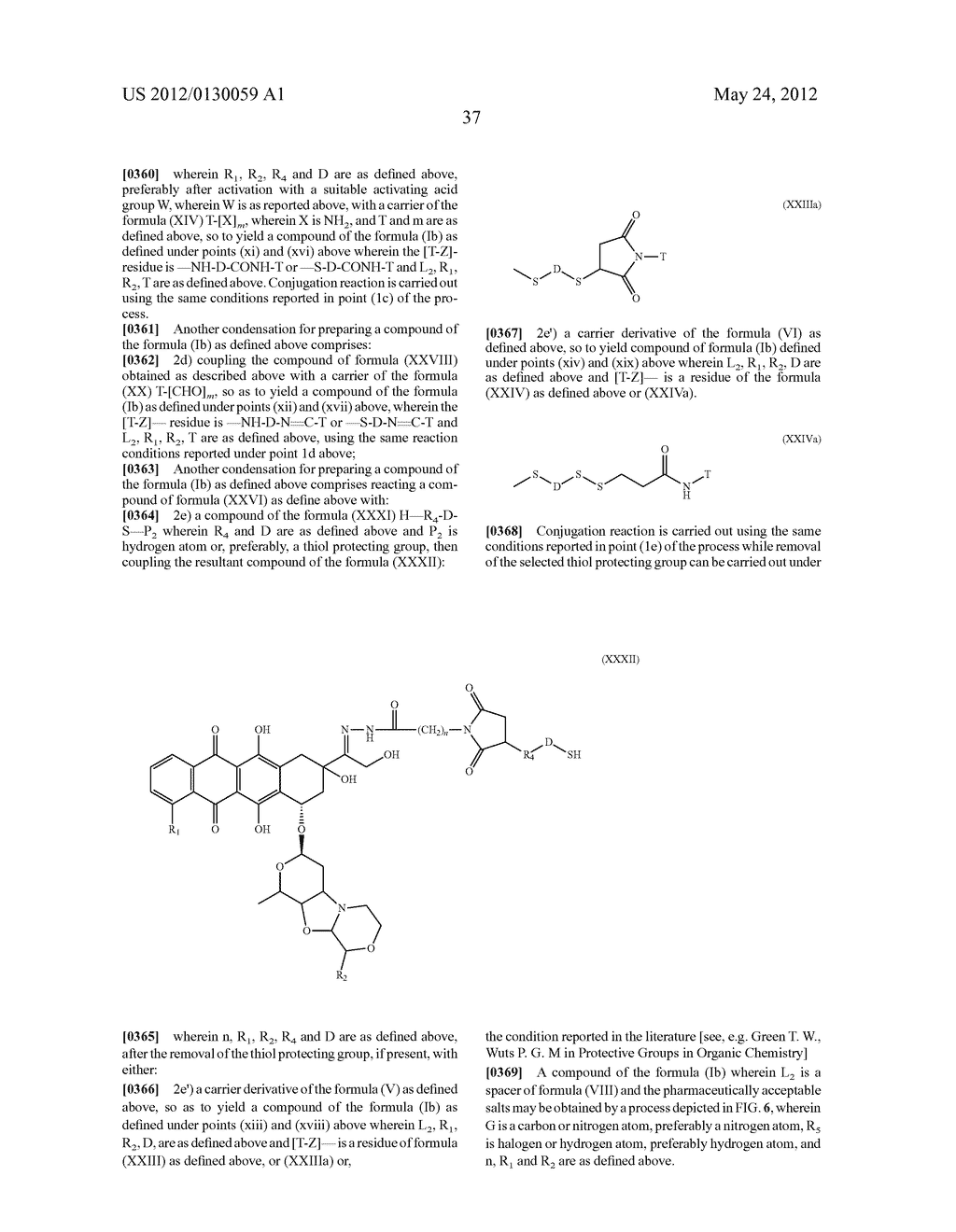 ANTHRACYCLINE DERIVATIVE CONJUGATES, PROCESS FOR THEIR PREPARATION AND     THEIR USE AS ANTITUMOR COMPOUNDS - diagram, schematic, and image 64