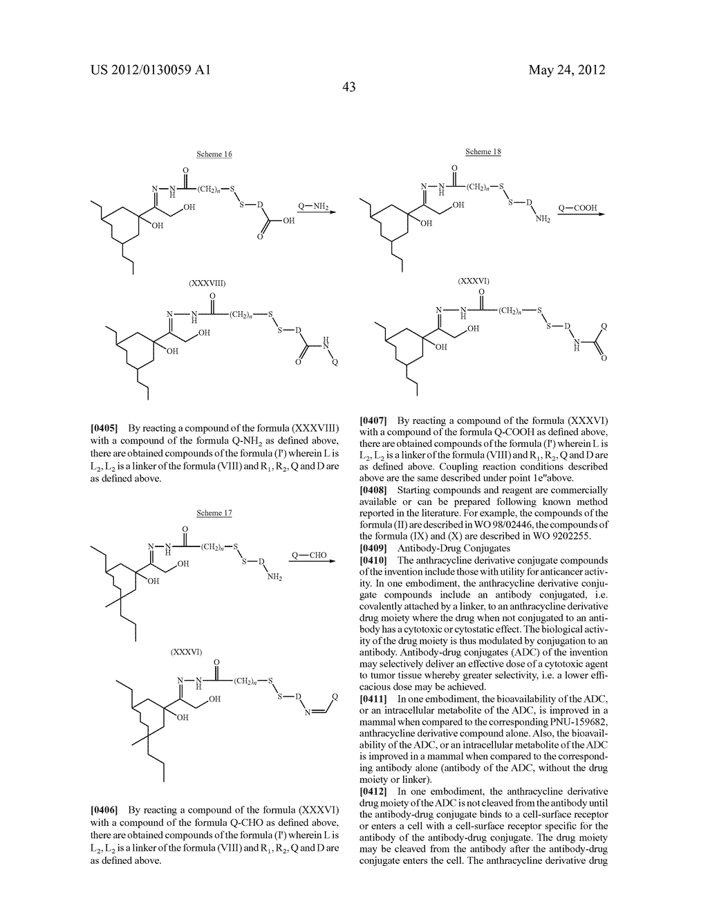 ANTHRACYCLINE DERIVATIVE CONJUGATES, PROCESS FOR THEIR PREPARATION AND     THEIR USE AS ANTITUMOR COMPOUNDS - diagram, schematic, and image 70