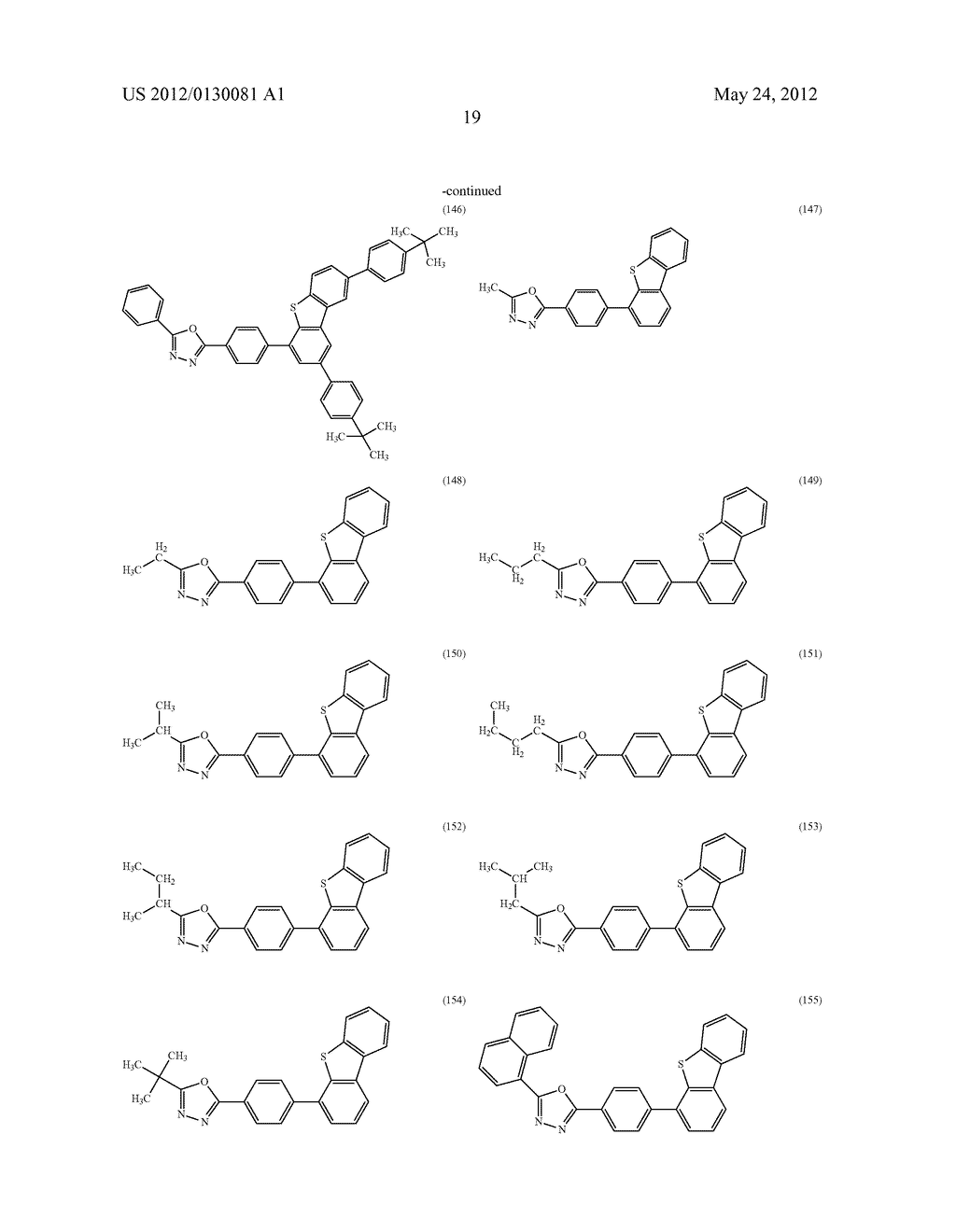 Oxadiazole Derivative, and Light-Emitting Element, Light-Emitting Device,     Electronic Device, and Lighting Device Using the Oxadiazole Derivative - diagram, schematic, and image 43