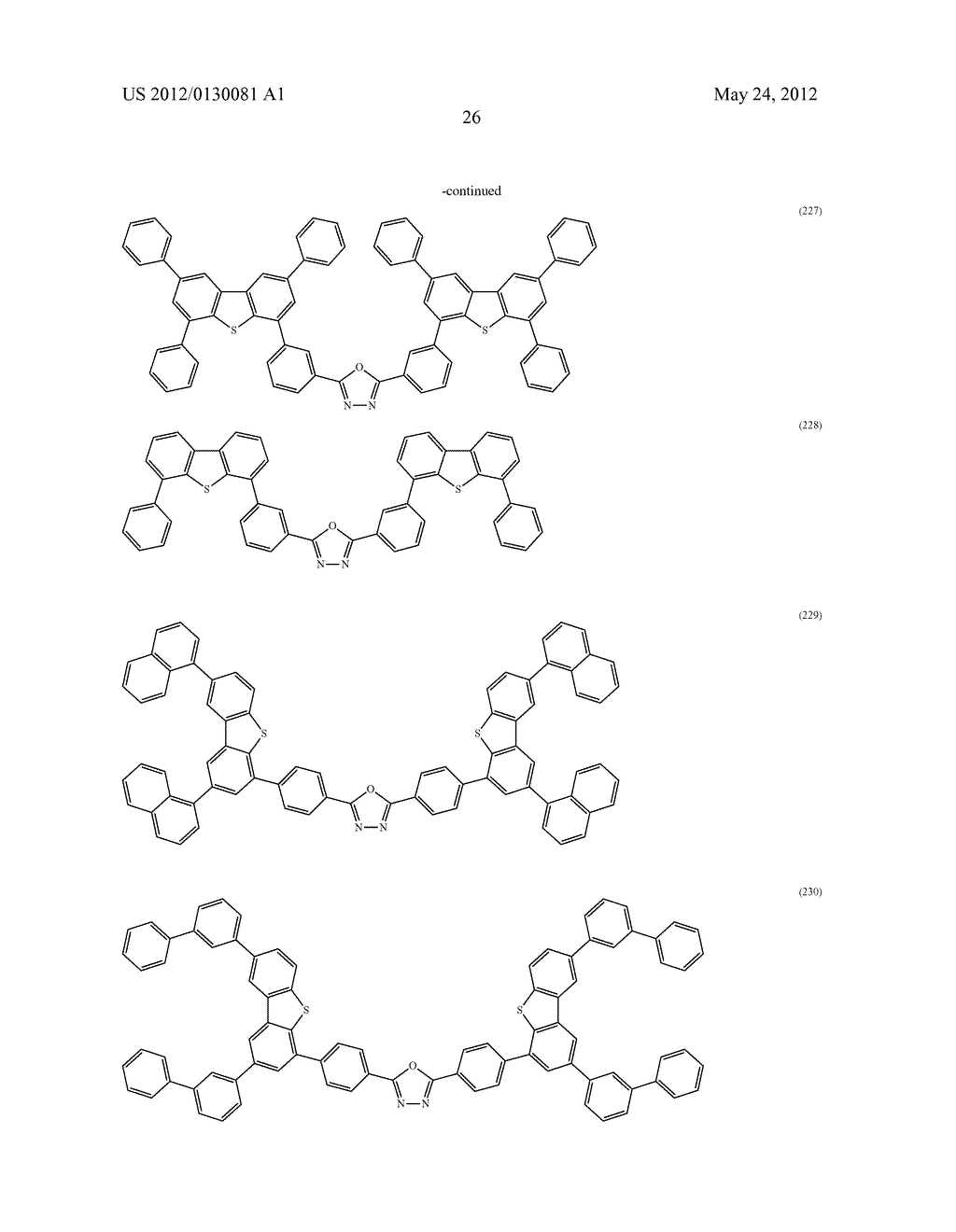 Oxadiazole Derivative, and Light-Emitting Element, Light-Emitting Device,     Electronic Device, and Lighting Device Using the Oxadiazole Derivative - diagram, schematic, and image 50