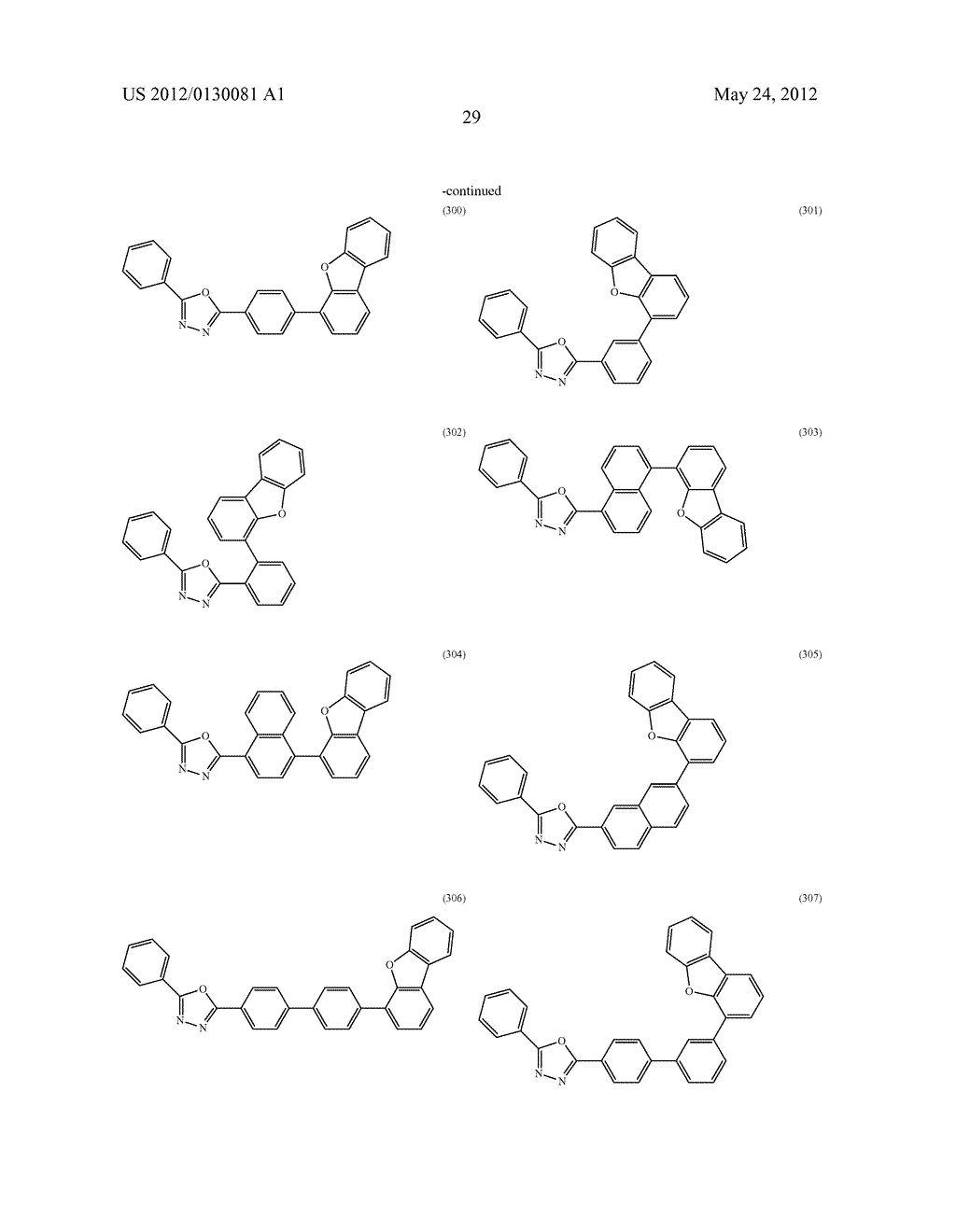 Oxadiazole Derivative, and Light-Emitting Element, Light-Emitting Device,     Electronic Device, and Lighting Device Using the Oxadiazole Derivative - diagram, schematic, and image 53