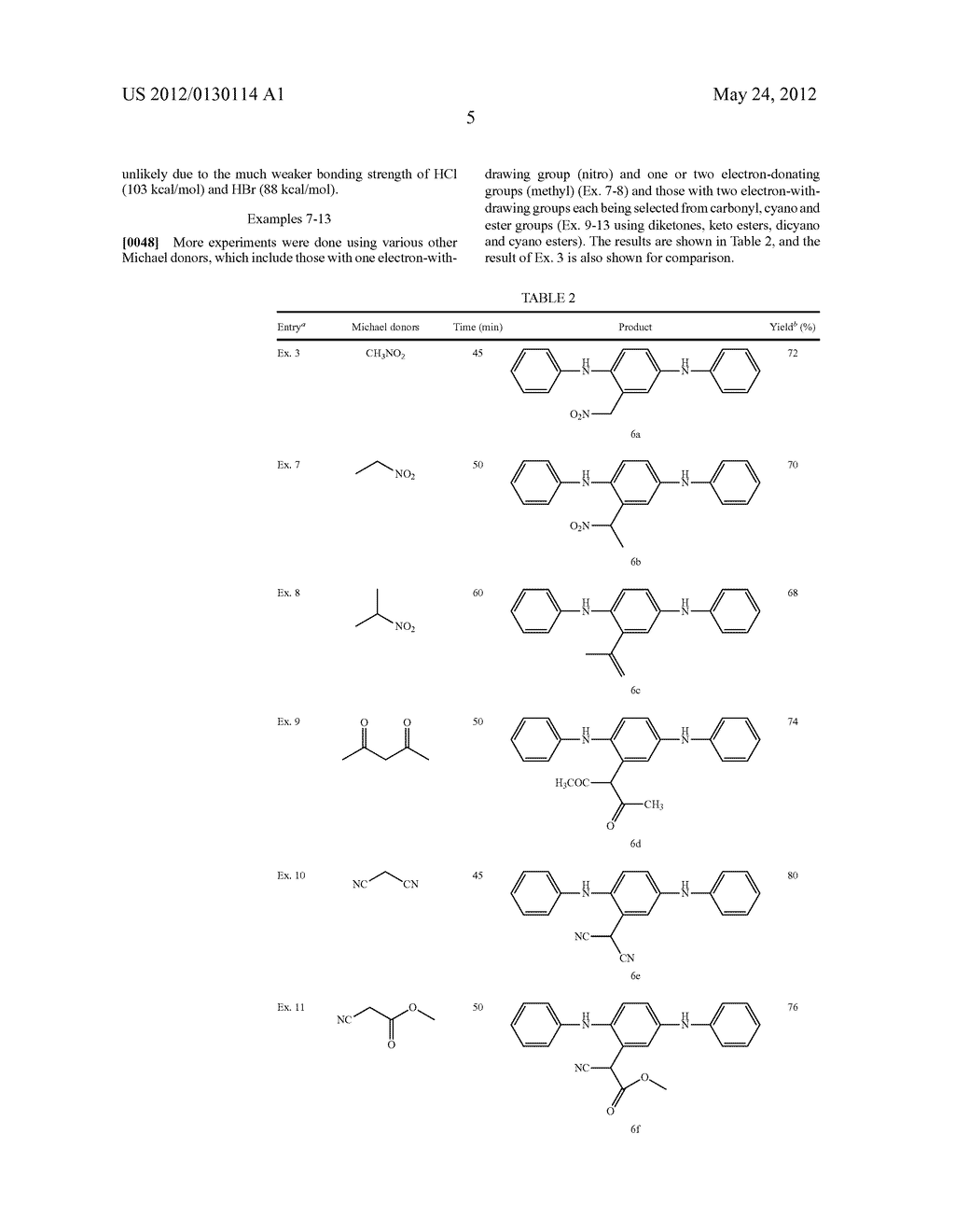 METHOD FOR DIRECT FUNCTIONALIZATION OF POLYANILINE AND OTHER MOLECULES     HAVING DIIMINOQUINOID RING VIA C-C BOND FORMATION, AND PRODUCT YIELDED     THEREWITH - diagram, schematic, and image 06