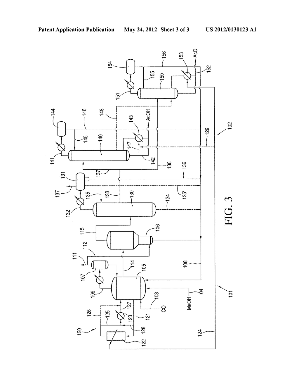 PRODUCTION OF ACETIC ACID WITH AN INCREASED PRODUCTION RATE - diagram, schematic, and image 04