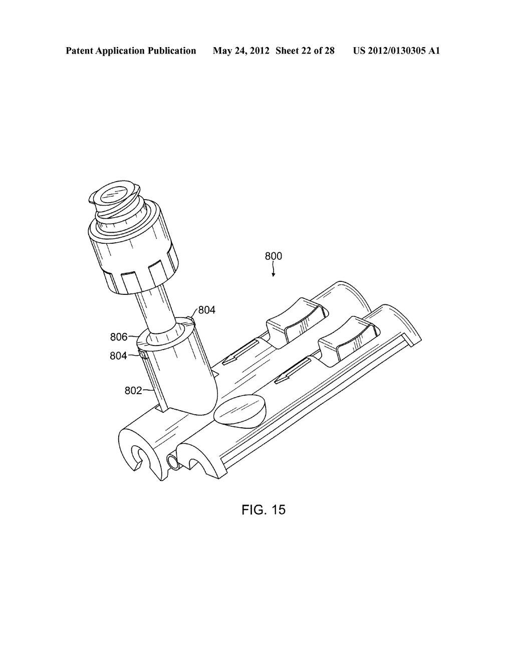 APPARATUS FOR SELECTIVELY ESTABLISHING A NEEDLELESS INJECTION PORT ON IV     TUBING, AND ASSOCIATED METHODS - diagram, schematic, and image 23