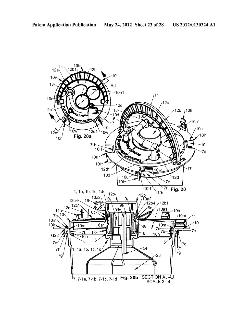 Method and apparatus for transforming a delivery container into a waste     disposal system - diagram, schematic, and image 24