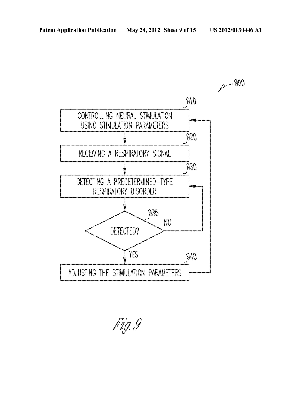 METHOD AND APPARATUS FOR NEURAL STIMULATION WITH RESPIRATORY FEEDBACK - diagram, schematic, and image 10