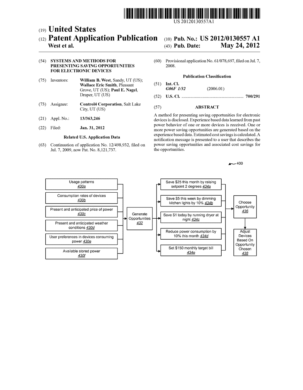 SYSTEMS AND METHODS FOR PRESENTING SAVING OPPORTUNITIES FOR ELECTRONIC     DEVICES - diagram, schematic, and image 01