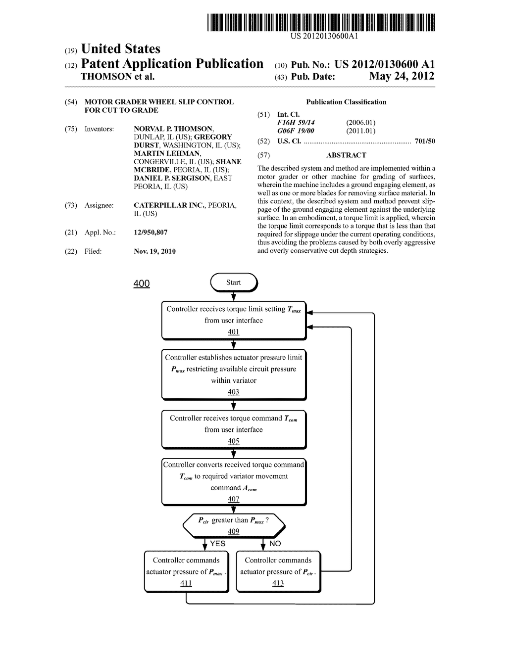 MOTOR GRADER WHEEL SLIP CONTROL FOR CUT TO GRADE - diagram, schematic, and image 01