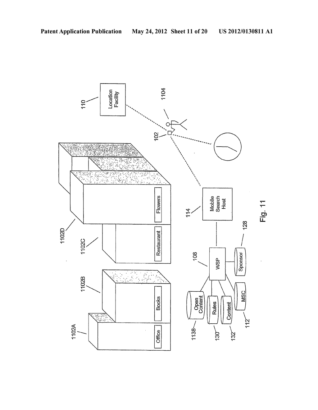 PRESENTING SPONSORED CONTENT ON A MOBILE COMMUNICATION FACILITY - diagram, schematic, and image 12