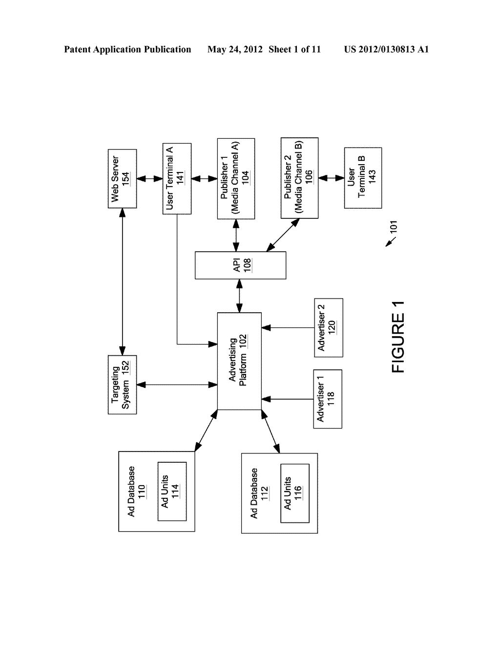 SELECTING ADVERTISEMENTS FOR USERS VIA A TARGETING DATABASE - diagram, schematic, and image 02